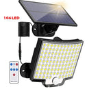 Lâmpada Solar 106 Leds - Sensor de movimento incluso